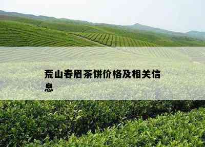 荒山春眉茶饼价格及相关信息