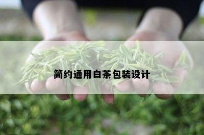 简约通用白茶包装设计