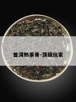 普洱熟茶骨-顶级玩家