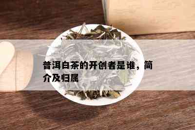 普洱白茶的开创者是谁，简介及归属