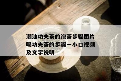 潮汕功夫茶的泡茶步骤图片喝功夫茶的步骤一小口视频及文字说明