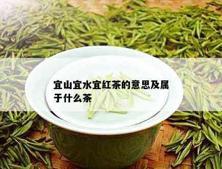 宜山宜水宜红茶的意思及属于什么茶