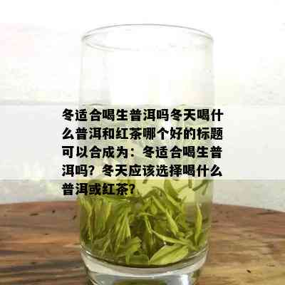 冬适合喝生普洱吗冬天喝什么普洱和红茶哪个好的标题可以合成为：冬适合喝生普洱吗？冬天应该选择喝什么普洱或红茶？