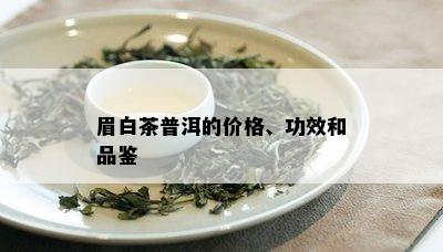 眉白茶普洱的价格、功效和品鉴