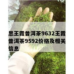 思王霞普洱茶9632王霞普洱茶9592价格及相关信息