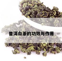 普洱白茶的功效与作用