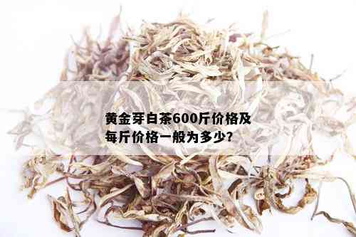 黄金芽白茶600斤价格及每斤价格一般为多少？