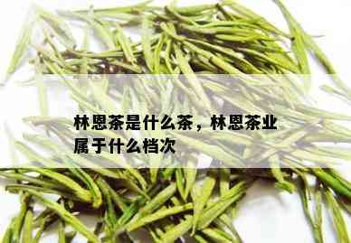 林恩茶是什么茶，林恩茶业属于什么档次