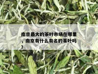 南京更大的茶叶市场在哪里，南京有什么有名的茶叶吗？