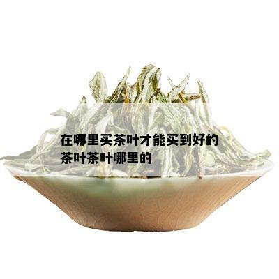 在哪里买茶叶才能买到好的茶叶茶叶哪里的