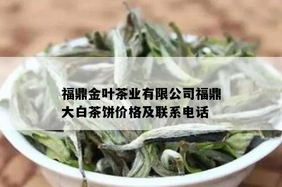 福鼎金叶茶业有限公司福鼎大白茶饼价格及联系电话