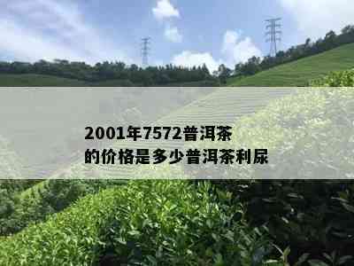 2001年7572普洱茶的价格是多少普洱茶利尿