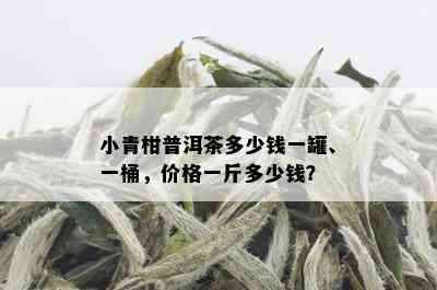 小青柑普洱茶多少钱一罐、一桶，价格一斤多少钱？