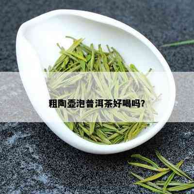 粗陶壶泡普洱茶好喝吗？