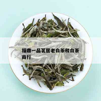 福鼎一品茗居老白茶和白茶商行