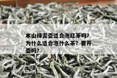 本山绿泥壶适合泡红茶吗？为什么适合泡什么茶？要开壶吗？