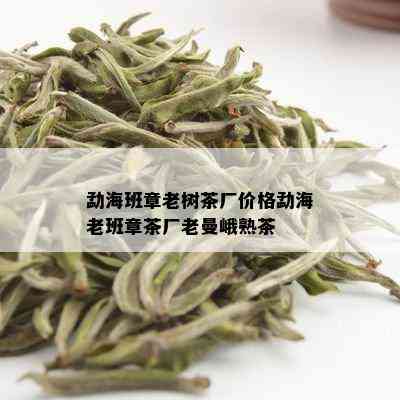 勐海班章老树茶厂价格勐海老班章茶厂老曼峨熟茶