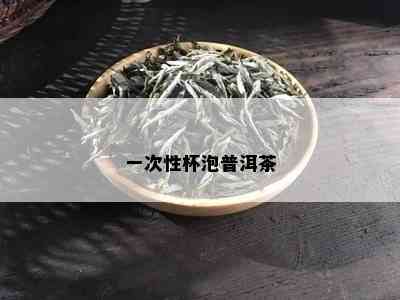 一次性杯泡普洱茶