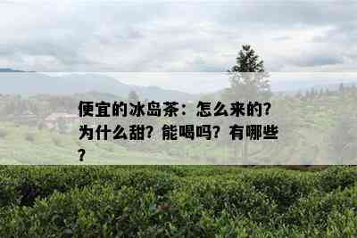 便宜的冰岛茶：怎么来的？为什么甜？能喝吗？有哪些？