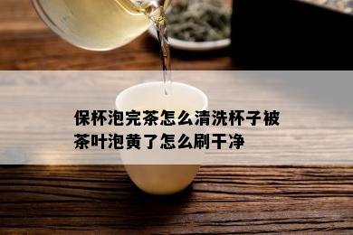 保杯泡完茶怎么清洗杯子被茶叶泡黄了怎么刷干净