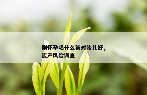 刚怀孕喝什么茶对胎儿好，流产风险调查