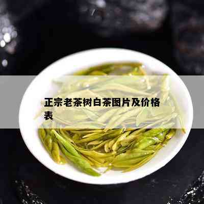 正宗老茶树白茶图片及价格表