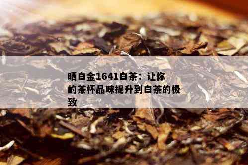 晒白金1641白茶：让你的茶杯品味提升到白茶的极致