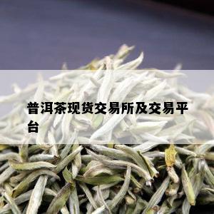 普洱茶现货交易所及交易平台