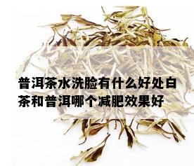 普洱茶水洗脸有什么好处白茶和普洱哪个减肥效果好