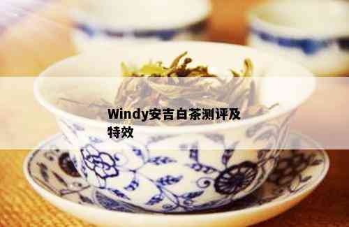 Windy安吉白茶测评及特效