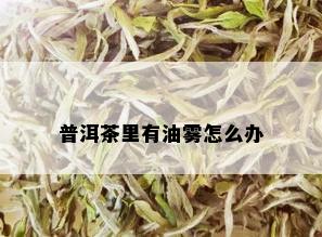 普洱茶里有油雾怎么办