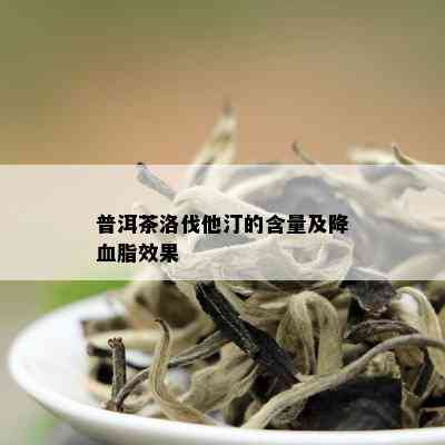 普洱茶洛伐他汀的含量及降血脂效果