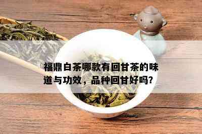 福鼎白茶哪款有回甘茶的味道与功效，品种回甘好吗？