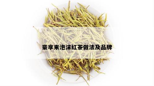 豪享来泡沫红茶做法及品牌