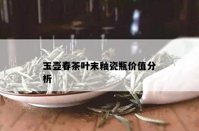 玉壶春茶叶末釉瓷瓶价值分析