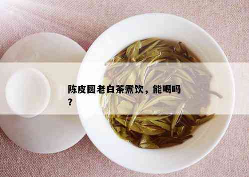 陈皮圆老白茶煮饮，能喝吗？