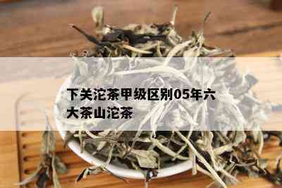 下关沱茶甲级区别05年六大茶山沱茶