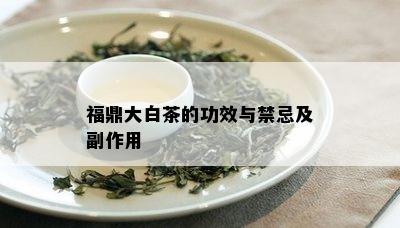 福鼎大白茶的功效与禁忌及副作用