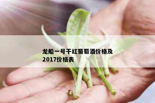 龙船一号干红葡萄价格及2017价格表