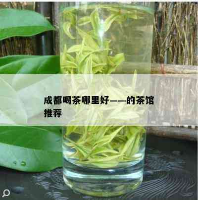 成都喝茶哪里好——的茶馆推荐