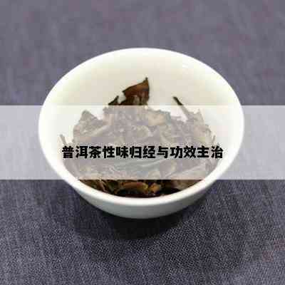 普洱茶性味归经与功效主治