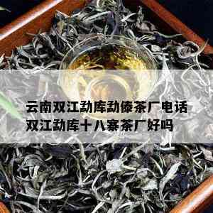 云南双江勐库勐傣茶厂电话双江勐库十八寨茶厂好吗