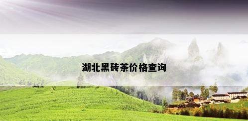 湖北黑砖茶价格查询