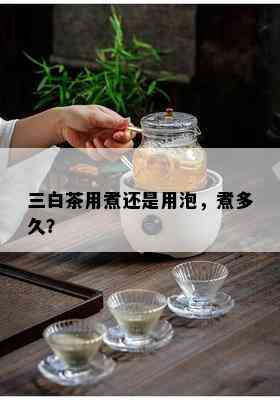 三白茶用煮还是用泡，煮多久？