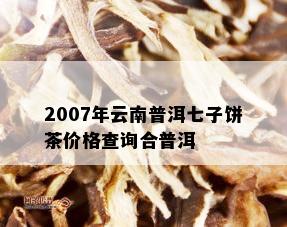 2007年云南普洱七子饼茶价格查询合普洱