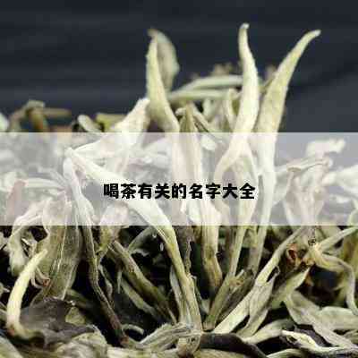 喝茶有关的名字大全