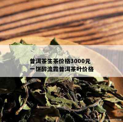 普洱茶生茶价格3000元一饼醉流霞普洱茶叶价格