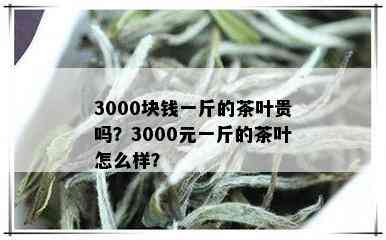 3000块钱一斤的茶叶贵吗？3000元一斤的茶叶怎么样？