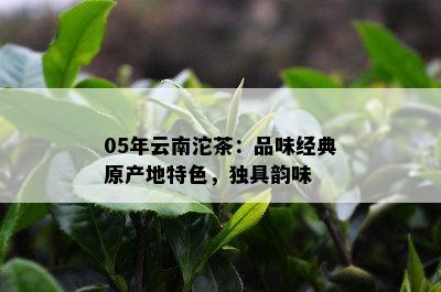 05年云南沱茶：品味经典原产地特色，独具韵味