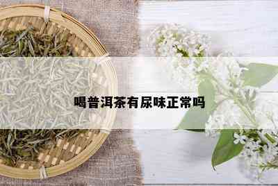 喝普洱茶有尿味正常吗